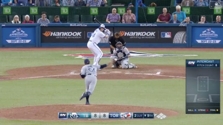 Watch: Justin Smoak Completes Blue Jays' Six-Run Comeback vs. Rays With Walk-Off Home Run