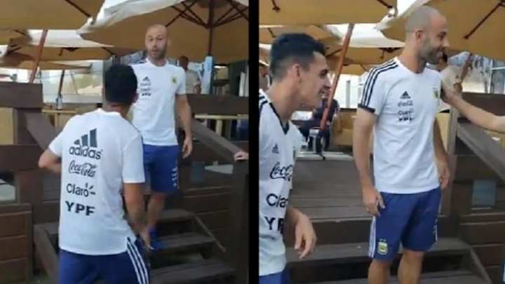 El comentario irónico de Mascherano a Pavón tras el rumor de su pelea