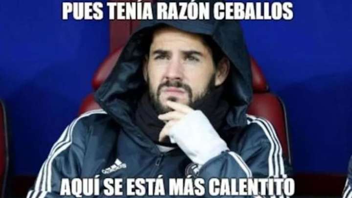 Los mejores 'memes' del castigo a Isco, la victoria de Ronaldo y compañía ante el Valencia y más Los mejores 'memes' del castigo a Isco, la victoria de Ronaldo y compañía ante el Valencia y más