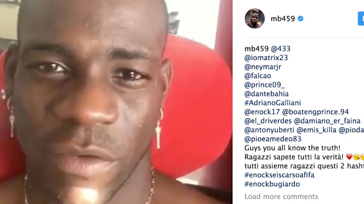 WATCH: Balotelli Enlists Neymar, Falcao, Other Stars to Burn Brother After FIFA Loss