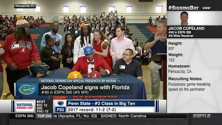 Florida Commit Jacob Copeland Calls Mom Storming Off Camera After His Announcement 'Hilarious'
