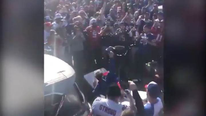 Watch: Bills Mafia Takes Over Jacksonville For Buffalo's First Playoff Game Since 2000