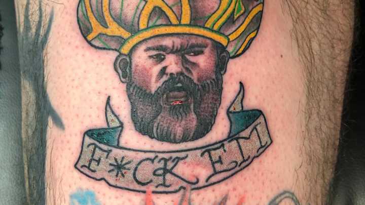 Eagles Fan Gets Tattoo Inspired by Jason Kelce’s Super Bowl Parade Speech