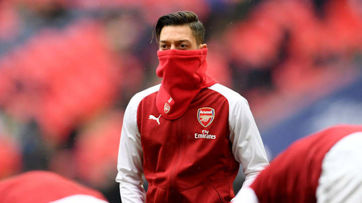 Mesut Ozil Takes Cheeky Swipe at Police Force After Tormenting Stoke In Arsenal's 3-0 Victory