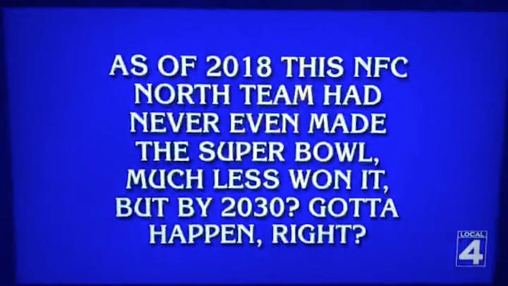 Watch: Jeopardy! Questions if Lions Can Win Super Bowl by 2030
