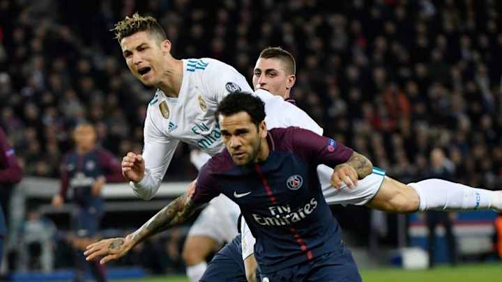 PHOTO: Dani Alves Spotted Appearing to Wipe His Nose on Cristiano Ronaldo During PSG Madrid Clash