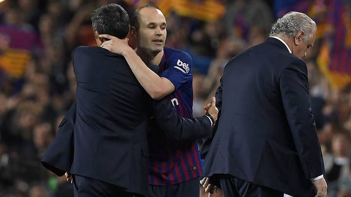 Ernesto Valverde Salutes Club Legend Following Sociedad Win as Andres Iniesta Says Goodbye Ernesto Valverde Salutes Club Legend Following Sociedad Win as Andres Iniesta Says Goodbye