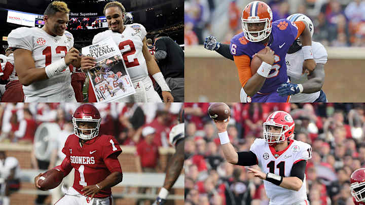 QB Intrigue Awaits All Four College Football Playoff Teams During the 2018 Offseason