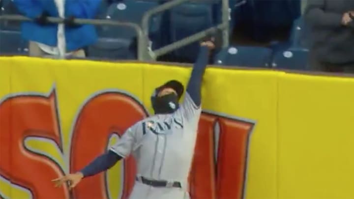 Watch: Carlos Gomez Robs Tyler Wade of First Career Home Run