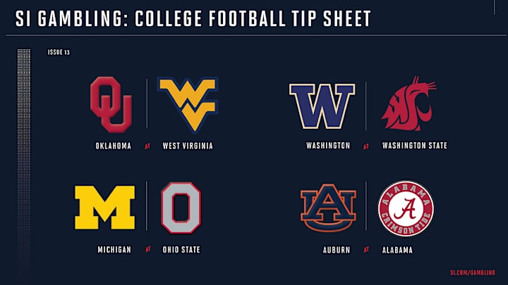Weekly Tip Sheet: The Complete Printable Betting Guide to Week 13 of College Football