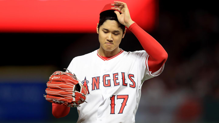 Shohei Ohtani Exits Start After Two Innings With Blister on Pitching Hand Shohei Ohtani Exits Start After Two Innings With Blister on Pitching Hand