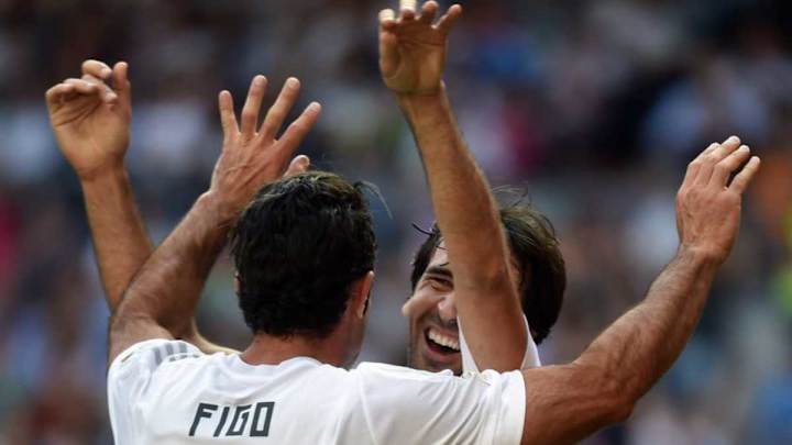 VÍDEO | El golazo de Raúl tras jugadón de Figo y Guti en el partido de leyendas contra el Arsenal