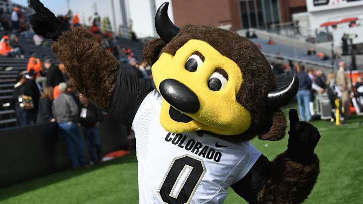 Watch: Colorado Mascot Carted Off Field After Shooting Self Below the Belt With T-Shirt Gun Watch: Colorado Mascot Carted Off Field After Shooting Self Below the Belt With T-Shirt Gun