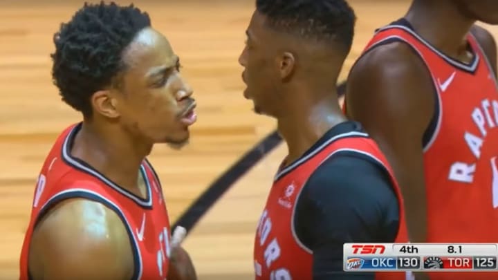 Watch: Dwane Casey, DeMar DeRozan and Serge Ibaka Ejected In Final Seconds of Loss to Thunder Watch: Dwane Casey, DeMar DeRozan and Serge Ibaka Ejected In Final Seconds of Loss to Thunder