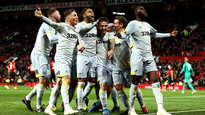 Twitter Reacts as Derby Knock Out Hapless Man Utd in Carabao Cup at Old Trafford Twitter Reacts as Derby Knock Out Hapless Man Utd in Carabao Cup at Old Trafford