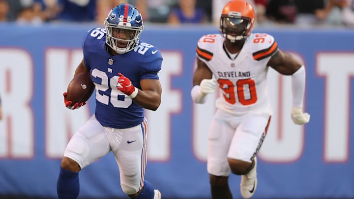 Saquon Barkley Exits Giants Practice With Left Leg Injury
