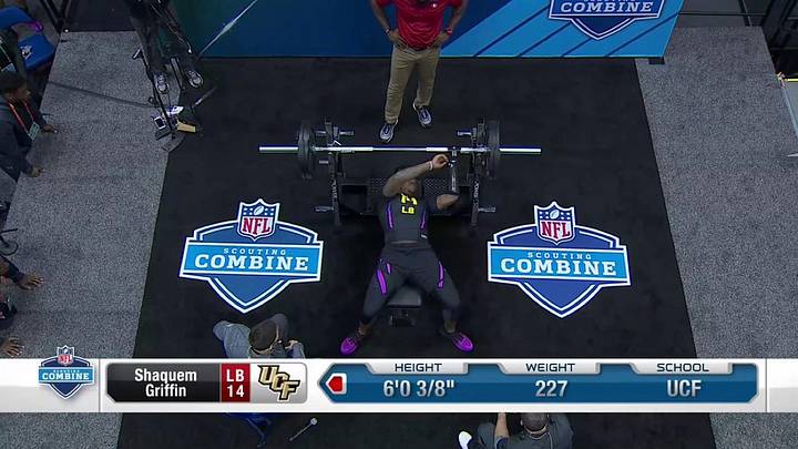 Watch: Shaquem Griffin Puts Up 20 Bench Presses With One Hand At NFL Combine