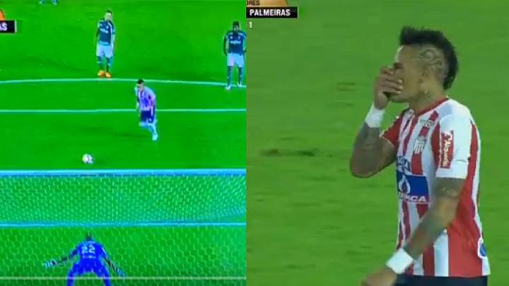 HORRIBLE | El increíble penal que falló Jonathan Alvez contra Palmeiras HORRIBLE | El increíble penal que falló Jonathan Alvez contra Palmeiras