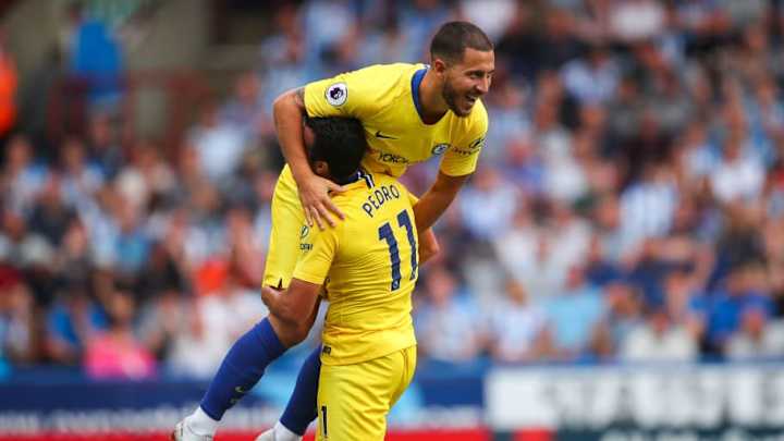Huddersfield Player Caught Admiring Eden Hazard as Belgian Dazzles on Opening Weekend Huddersfield Player Caught Admiring Eden Hazard as Belgian Dazzles on Opening Weekend