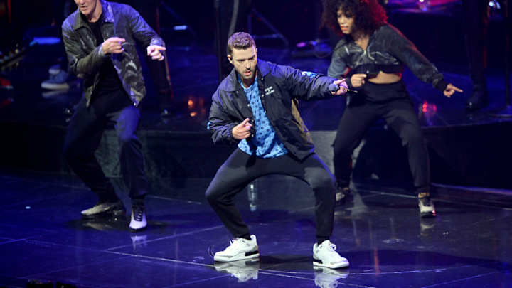 Justin Timberlake Showing England vs. Croatia World Cup Semifinal Before Concert in London Justin Timberlake Showing England vs. Croatia World Cup Semifinal Before Concert in London