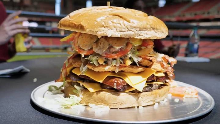 Arizona Cardinals Challenge Fans To Eat $75 Belly Busting Burger
