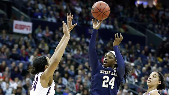 Watch: Notre Dame Stuns UConn in Overtime to Advance to National Championship Watch: Notre Dame Stuns UConn in Overtime to Advance to National Championship