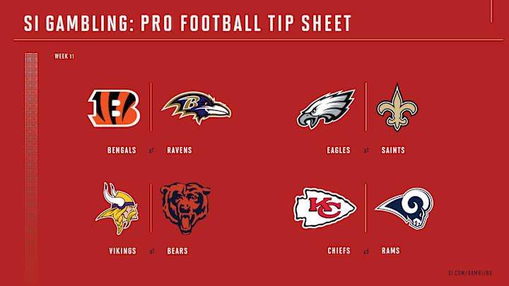 Weekly Tip Sheet: The Complete Printable Betting Guide to NFL Week 11 Games