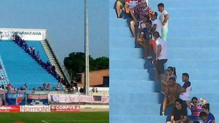 La historia tras la foto de espectadores buscando sombra en un partido que se hizo viral