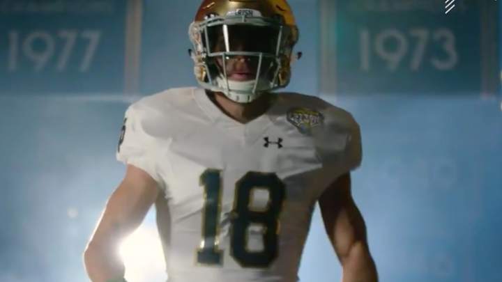 Notre Dame Unveils Uniform for College Football Playoff Game vs. Clemson