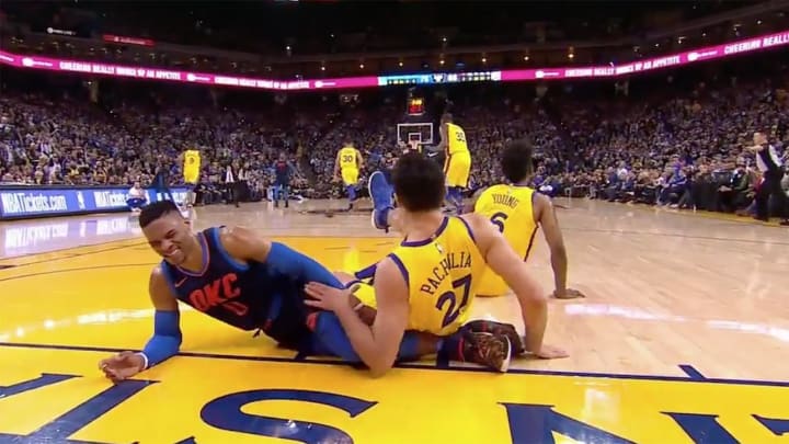 Report: NBA Won't Discipline Zaza Pachulia for Russell Westbrook Incident Report: NBA Won't Discipline Zaza Pachulia for Russell Westbrook Incident