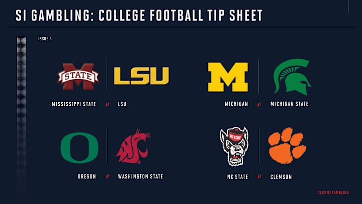 Weekly Tip Sheet: The Complete Printable Betting Guide to Week 8 of College Football