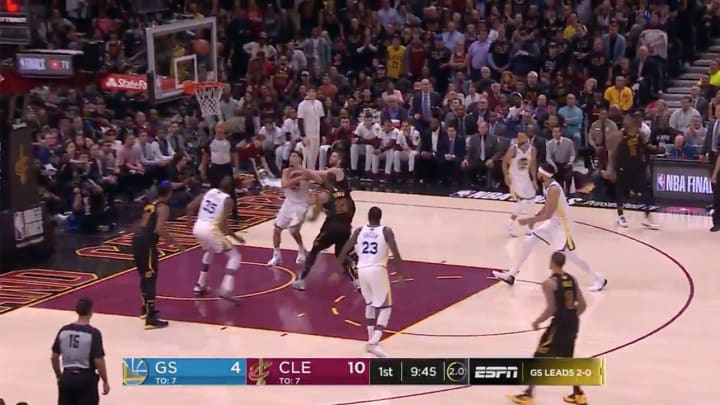 Watch: LeBron James Delivers Insane Self Alley-Oop Dunk on Warriors