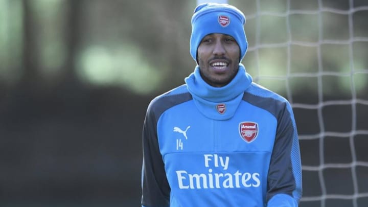 PHOTOS: Aubameyang Completes First Training Session at Arsenal Without His Teammates