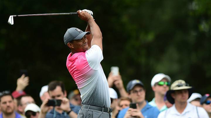 Tiger Woods Makes Six Birdies En Route to Three-Under 68 at Wells Fargo