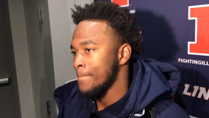 VIDEO: Illinois LB Dele Harding after 38-10 win over Rutgers