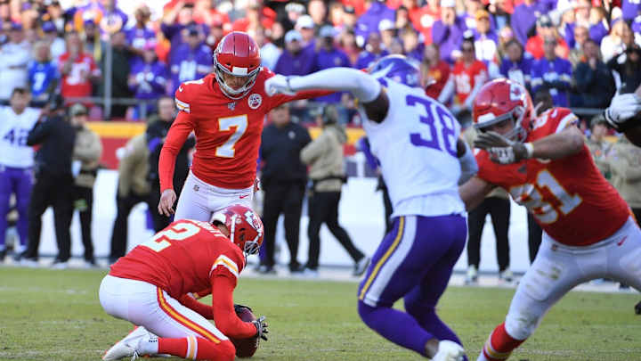 Kicker Harrison Butker Boots Chiefs to 26-23 Victory Over Vikings Kicker Harrison Butker Boots Chiefs to 26-23 Victory Over Vikings