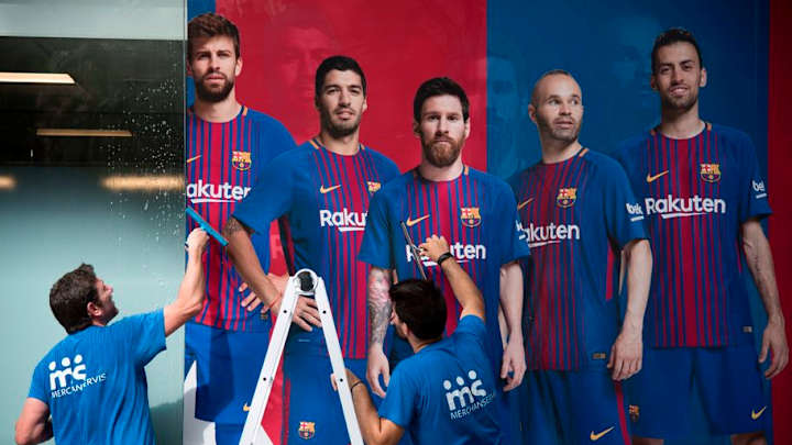 PHOTOS: Barcelona Rush to Remove Traces of Neymar From Club Ahead of €222m PSG Move