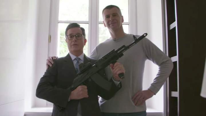 Nets Owner Mikhail Prokhorov Gives Stephen Colbert a Lesson in Russian 'Oligarching' Nets Owner Mikhail Prokhorov Gives Stephen Colbert a Lesson in Russian 'Oligarching'