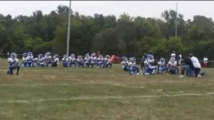 St. Louis-Area Youth Football Team Kneels for National Anthem