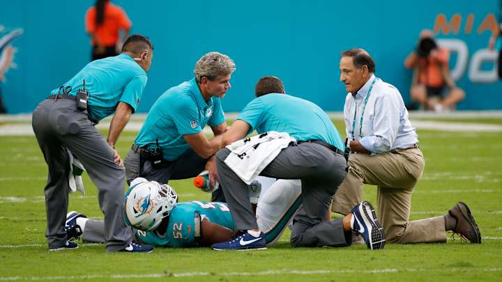 Report: Dolphins Rookie LB Raekwon McMillan Tears ACL Report: Dolphins Rookie LB Raekwon McMillan Tears ACL