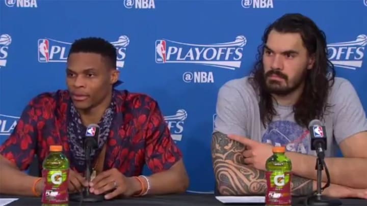 Russell Westbrook Lashes Out At Question About Thunder Subs: 'Don't Split Us Up'