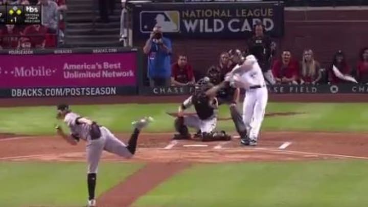 Watch: Paul Goldschmidt Hits Three-Run Homer in First Inning of NL Wild Card Game Watch: Paul Goldschmidt Hits Three-Run Homer in First Inning of NL Wild Card Game