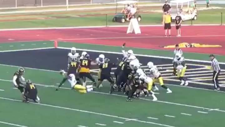 WATCH: Kicker Converts Bizarre Blocked Field Goal After It Bounces on Ground WATCH: Kicker Converts Bizarre Blocked Field Goal After It Bounces on Ground