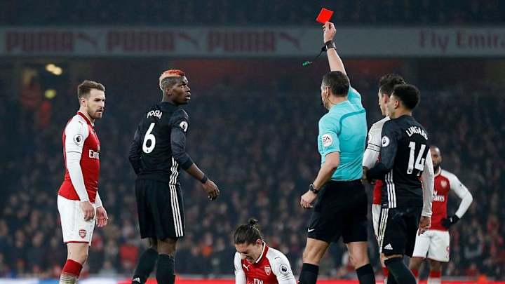 Man United Won't Appeal Pogba Red Card; Star to Miss Manchester Derby