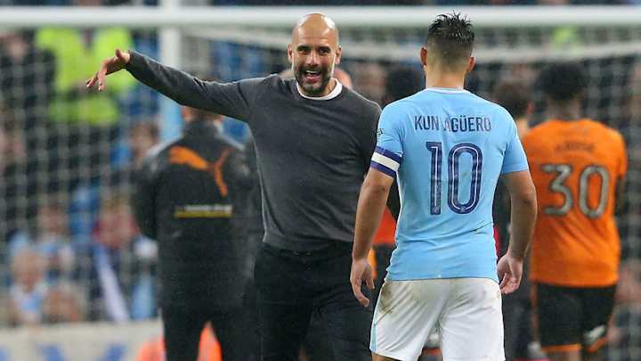 DE LUJO | El espectacular caño del Kun Agüero a uno de los asistentes de Pep Guardiola
