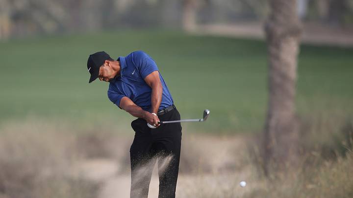 Tiger Woods struggles in Dubai, shoots 77 in 1st round