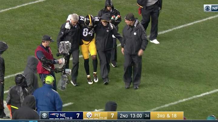Steelers WR Antonio Brown Will Not Return to Patriots Game After Suffering Calf Injury Steelers WR Antonio Brown Will Not Return to Patriots Game After Suffering Calf Injury