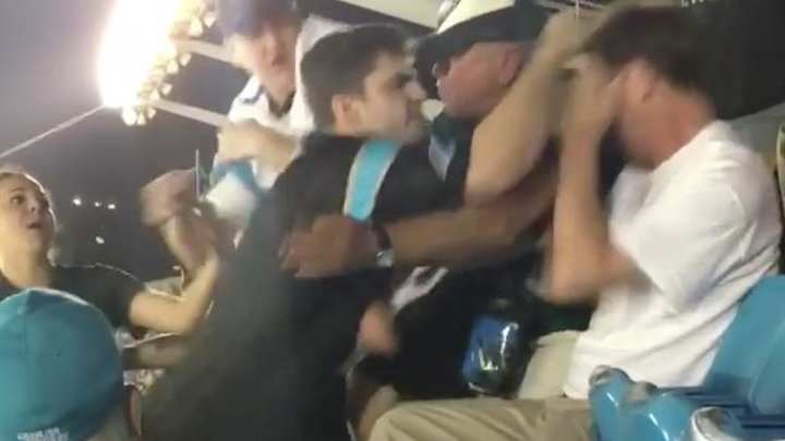 Video: Panthers Fan Throws Punches in Stands, Later Arrested for Assault