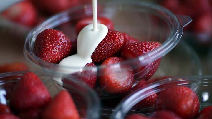 Traditions abound at Wimbledon, including strawberries Traditions abound at Wimbledon, including strawberries