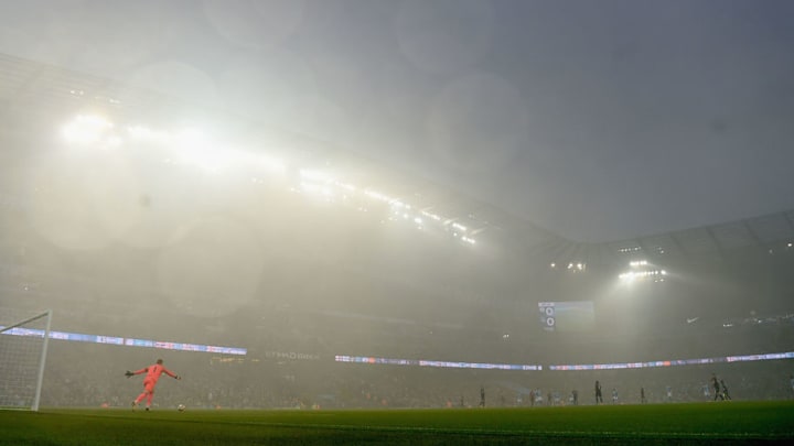 Police Called After Group Scales Man City's Etihad Stadium, Climbs Onto Roof